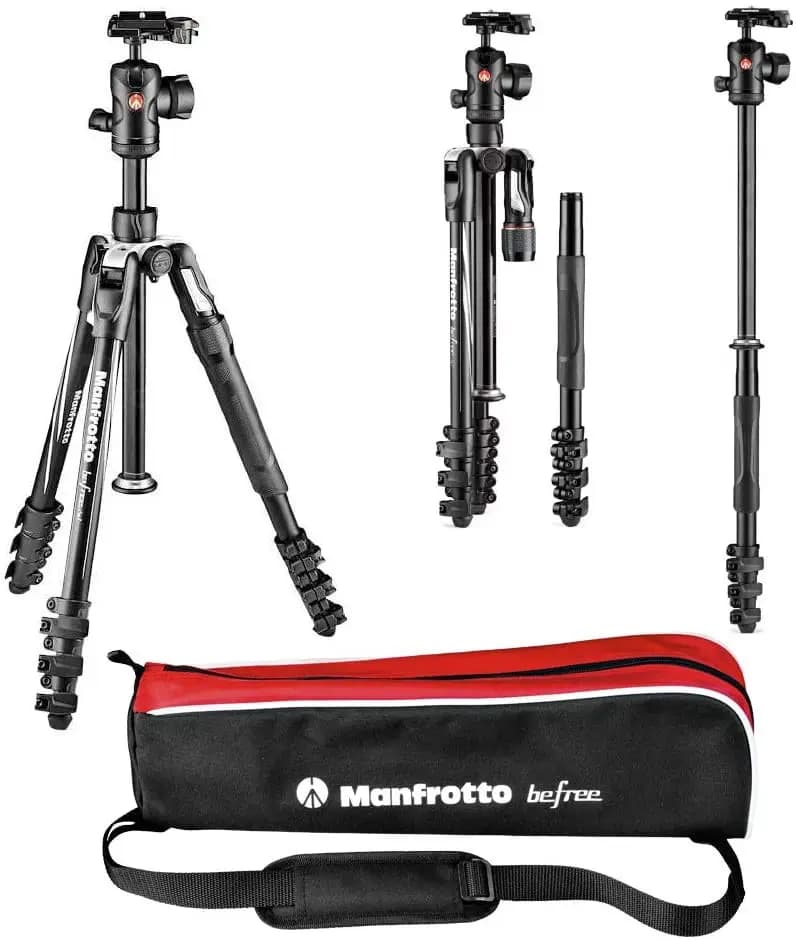 Manfrotto Reisestativ mit integriertem Einbeinstativ