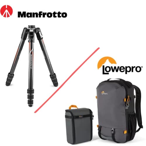 Manfrotto Befree GT PRO CF Twist Alpha &  Lowepro Trekker Lite 250