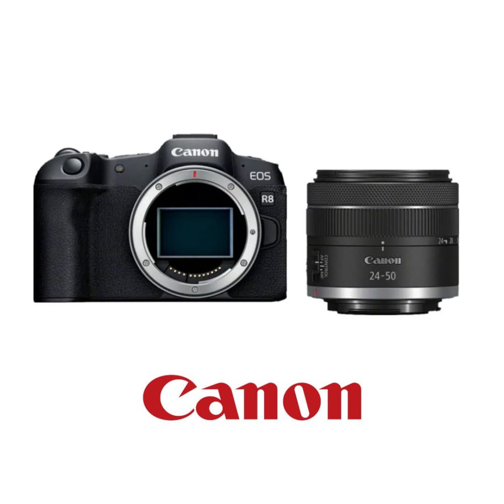 Canon EOS R8 + RF 24-50mm F4.5-6.3 IS STM lens