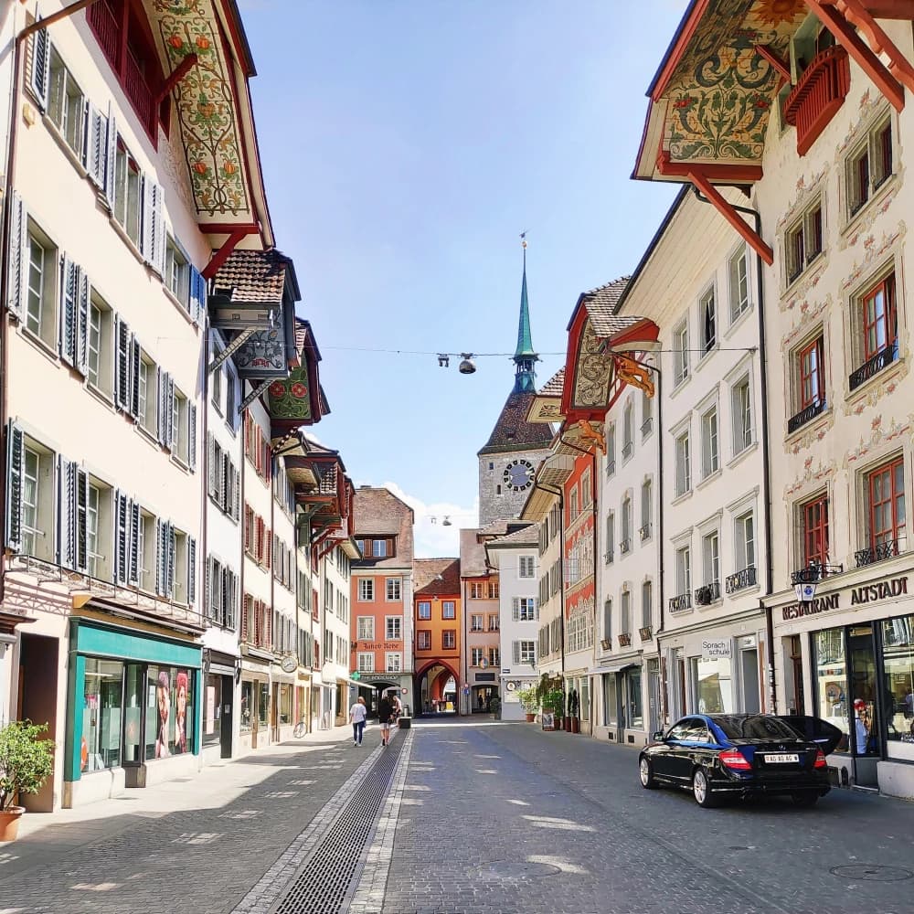 Aarau old city street photography